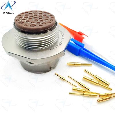 Calidad  MIL-DTL-83723, SERIES III CONNECTORS  WITH BAYONET COUPLING，M83723/74R2039N，Jam Nut Receptacle,  Shell Size 20 with Contact layout 20-39. fábrica