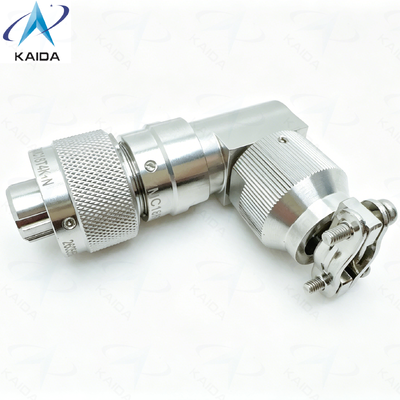 Calidad  4 Number of Contacts YMC Series Corrosion-Resistant & Waterproof Electrical Connectors YMC18T4K1N.Stainless Steel Passivated.90° Backshell fábrica