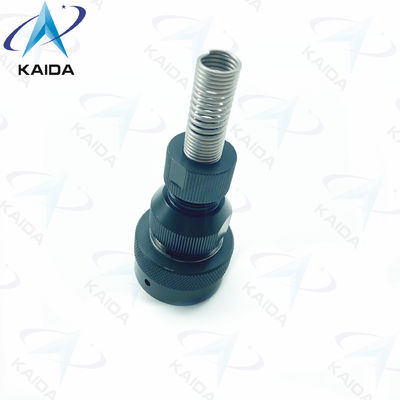 Conectores circulares RJ45 USB Conector de puerto de red de resorte negro anodizado