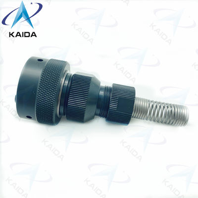 Conectores circulares RJ45 USB Conector de puerto de red de resorte negro anodizado