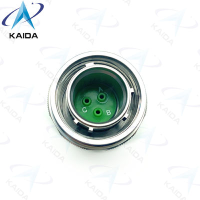 Conector de acero inoxidable con conectores de 3 pines masculinos incluidos D38999/26KC03PN