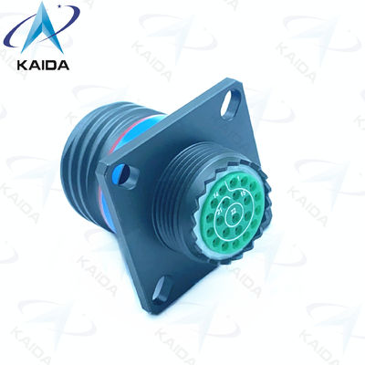 Verde de oliva D38999 Serie 3 Cadmio concha 22 Pinos femeninos Mil Dtl Serie 38999