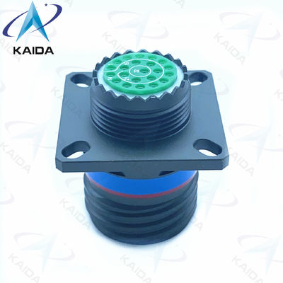 Verde de oliva D38999 Serie 3 Cadmio concha 22 Pinos femeninos Mil Dtl Serie 38999