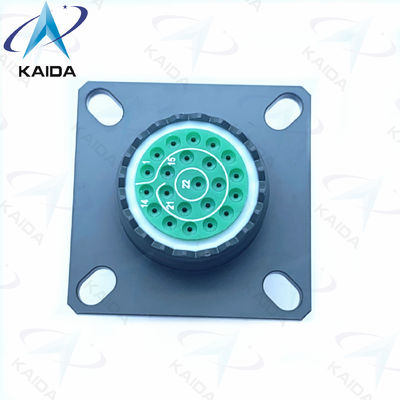 Verde de oliva D38999 Serie 3 Cadmio concha 22 Pinos femeninos Mil Dtl Serie 38999