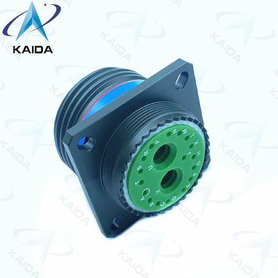 MIL-DTL-38999 Serie III Conector D38999/20WG79PN Mezcla de alta y baja frecuencia de cadmio verde oliva