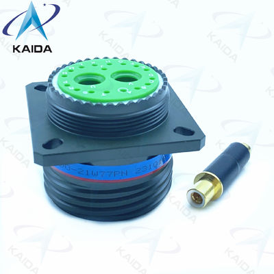 MIL-DTL-38999 Serie III Conector D38999/20WG79PN Mezcla de alta y baja frecuencia de cadmio verde oliva