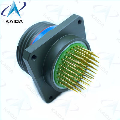 Tamaño de contacto 22 Conectores personalizados Receptor cuadrado D38999 Serie III 100 cola larga de PC