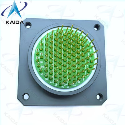 Tamaño de contacto 22 Conectores personalizados Receptor cuadrado D38999 Serie III 100 cola larga de PC