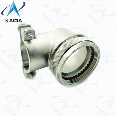 M85049 Serie de conector de retroalimentación de 90 ° alivio de la tensión de retroalimentación de níquel sin electro M85049/39-21N