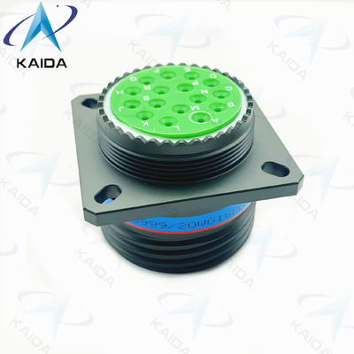 Conector circular roscado MIL-DTL-38999 Serie 3 con 16 pines masculinos D38999 20WG16PN