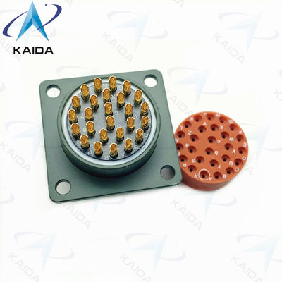Receptor de montaje de caja MIL-DTL-26482 Serie 2 Cadmio verde oliva MS3112E16-26P