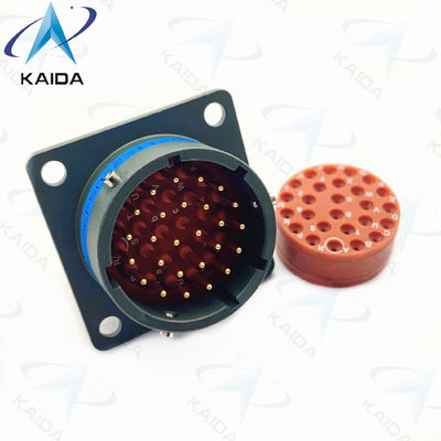 Receptor de montaje de caja MIL-DTL-26482 Serie 2 Cadmio verde oliva MS3112E16-26P