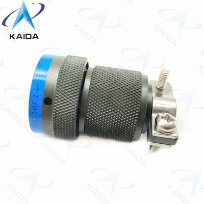 MIL-DTL-26482 Serie I Conector en miniatura MS3116F14-15P Cadmio verde oliva 15 pines masculinos