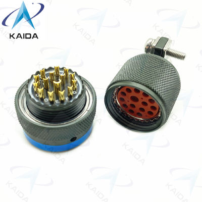 MIL-DTL-26482 Serie I Conector en miniatura MS3116F14-15P Cadmio verde oliva 15 pines masculinos