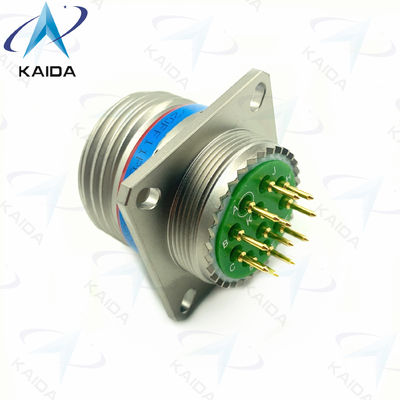 Tipo de cola de PCB corto MIL-DTL-38999 Serie III Conector de receptáculo D38999/20FF11PCN Níquel sin electro.8D Serie