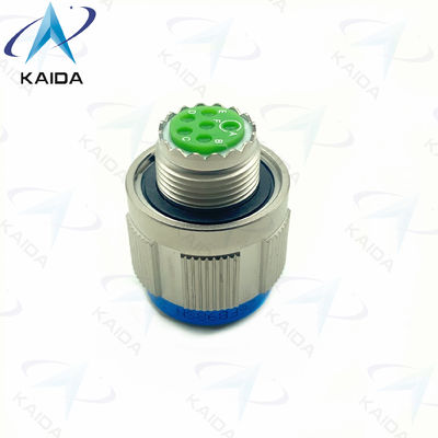 Conector de enchufe de 500V MIL-DTL-38999 Serie III para el ejército D38999/26FC98SN Níquel sin electro 10 pines femeninos. Serie 8D.