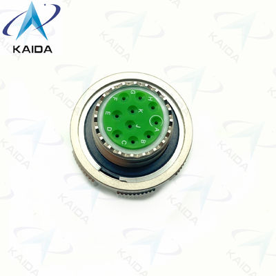 Conector de enchufe de 500V MIL-DTL-38999 Serie III para el ejército D38999/26FC98SN Níquel sin electro 10 pines femeninos. Serie 8D.