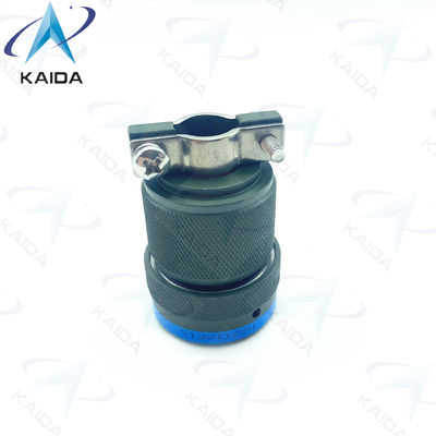 Enchufe recta MIL-DTL-26482 Serie I con accesorio de abrazadera de cable MS3116F16-23S Cadmio verde oliva 23 alfileres femeninos