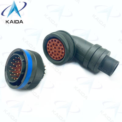 90 grados Plug Género soldador Terminación de contacto MIL-DTL-26482 Serie I PT08E16-26P Cadmio conductor eléctrico