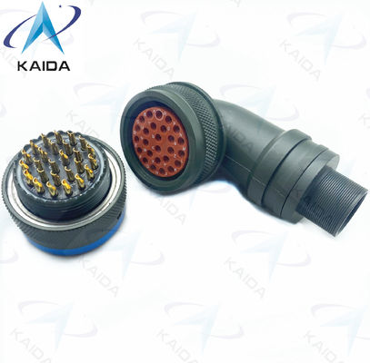 90 grados Plug Género soldador Terminación de contacto MIL-DTL-26482 Serie I PT08E16-26P Cadmio conductor eléctrico