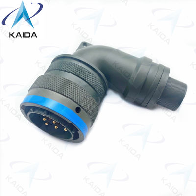 Conector en miniatura MIL-DTL-26482 Serie I con concha de cadmio verde oliva con acabado de 90 grados PT08E16-8P 8 pines masculinos