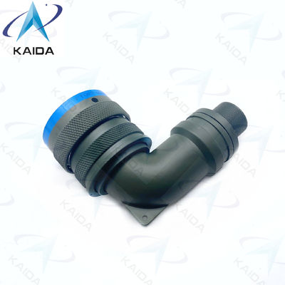 Conector en miniatura MIL-DTL-26482 Serie I con concha de cadmio verde oliva con acabado de 90 grados PT08E16-8P 8 pines masculinos