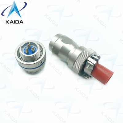 Serie YGD YGD26N1003K32 Conector de enchufe Níquel sin electro 3 pines femeninos