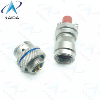 Serie YGD YGD26N1003K32 Conector de enchufe Níquel sin electro 3 pines femeninos