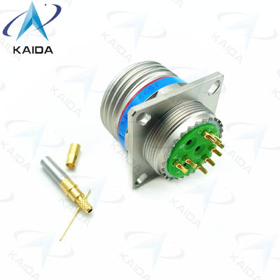 Conector de conexión con rosca de contacto de oro MIL-DTL-38999 Serie 3 Receptacle 7A Nivel de corriente.D38999/20FE11BN-H