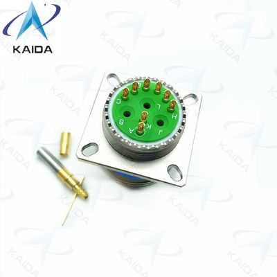 Conector de conexión con rosca de contacto de oro MIL-DTL-38999 Serie 3 Receptacle 7A Nivel de corriente.D38999/20FE11BN-H