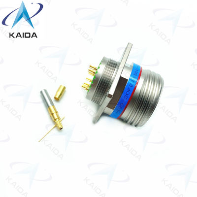 Conector de conexión con rosca de contacto de oro MIL-DTL-38999 Serie 3 Receptacle 7A Nivel de corriente.D38999/20FE11BN-H