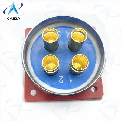 Y50DX Conector eléctrico circular de aluminio recipiente 3 contactos Temperatura de funcionamiento de -55°C a 125°C.Y50DX-D404ZK10