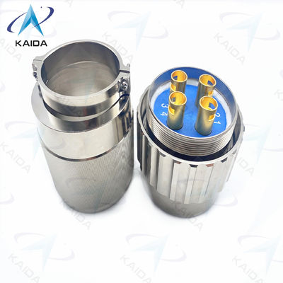 Conector eléctrico circular de la serie Y50DX de aluminio sin electro niquel 4 contactos.Y50DX-D404TJ2