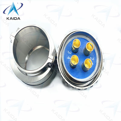 Conector eléctrico circular de la serie Y50DX de aluminio sin electro niquel 4 contactos.Y50DX-D404TJ2