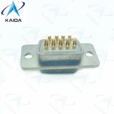 500V MIL-DTL-83513 Conector de recipiente de aluminio Micro D 500 ciclos de apareamiento Contactos de aleación de cobre.DEM-9S-S3KLE