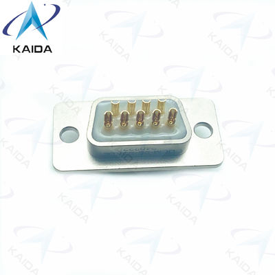 500V MIL-DTL-83513 Conector de recipiente de aluminio Micro D 500 ciclos de apareamiento Contactos de aleación de cobre.DEM-9S-S3KLE