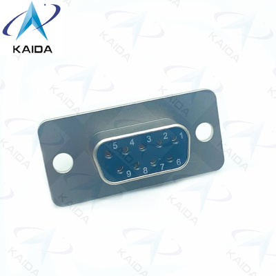 500V MIL-DTL-83513 Conector de recipiente de aluminio Micro D 500 ciclos de apareamiento Contactos de aleación de cobre.DEM-9S-S3KLE
