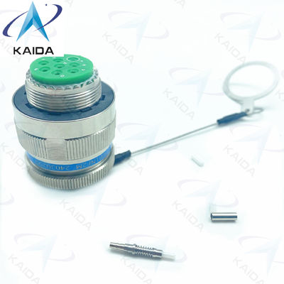 Durabilidad Conector de fibra óptica Crimp Metal Modo Muti azul Cable 500 Ciclos de apareamiento D38999/26KE08B1NF2M Acero inoxidable