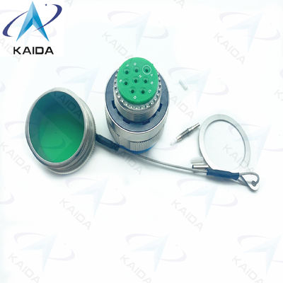 Durabilidad Conector de fibra óptica Crimp Metal Modo Muti azul Cable 500 Ciclos de apareamiento D38999/26KE08B1NF2M Acero inoxidable