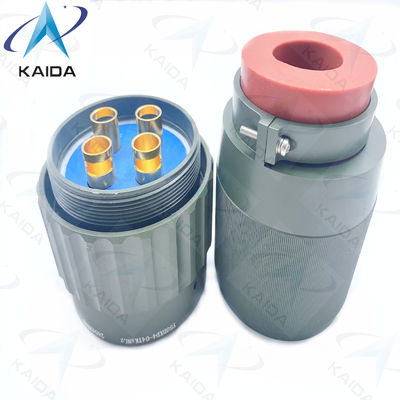 Conector eléctrico circular de la serie Y50DX Aluminio verde oliva Cadmio 4 contactos Y50DXD4-04TK5NL2