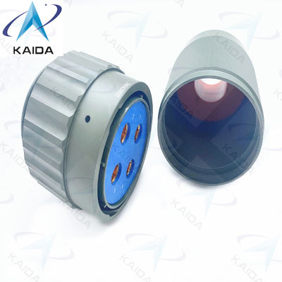 Conector eléctrico circular de la serie Y50DX Aluminio verde oliva Cadmio 4 contactos Y50DXD4-04TK5NL2