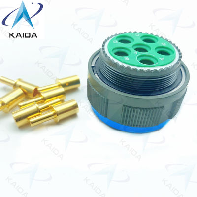 Enlace de cobre dorado con rosca MIL-DTL-38999 Serie 3 Conector de conector de conexión 8# Contacto de alimentación.D38999/26WH06PN.8D Serie