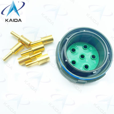Enlace de cobre dorado con rosca MIL-DTL-38999 Serie 3 Conector de conector de conexión 8# Contacto de alimentación.D38999/26WH06PN.8D Serie
