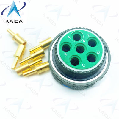 Enlace de cobre dorado con rosca MIL-DTL-38999 Serie 3 Conector de conector de conexión 8# Contacto de alimentación.D38999/26WH06PN.8D Serie