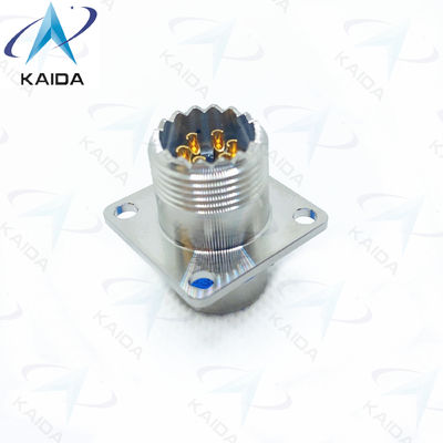 Finitura de contacto de oro 6 Tipo de soldadura de contacto MIL-DTL-26482 Serie de conector MS3470S10-6PH Acero inoxidable pasivado