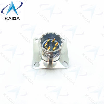 Finitura de contacto de oro 6 Tipo de soldadura de contacto MIL-DTL-26482 Serie de conector MS3470S10-6PH Acero inoxidable pasivado