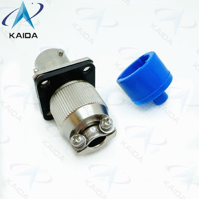 Conector eléctrico circular Receptacle 4 Contactos acabado de níquel sin electro -55.C a 125.C en funcionamiento。Y11P-0804ZK10-2