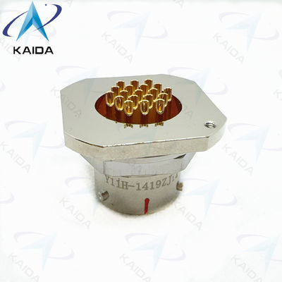 Receptor circular con pines de aluminio de la serie Y11P para montaje de PCB de baja corriente Y11H-1419ZJ14. Receptor hermético.