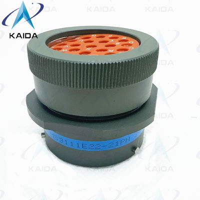 MIL-DTL-26482 Serie I Contactos de soldadura de conectores en miniatura.MS3111E22-21PN.Receptor de brida estrecha Cadmio verde oliva