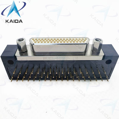 MIL-DTL-83513 51 Conectores Micro D de ángulo derecho de contacto -55 a 125.C.MWDM2L-51PBRP-110